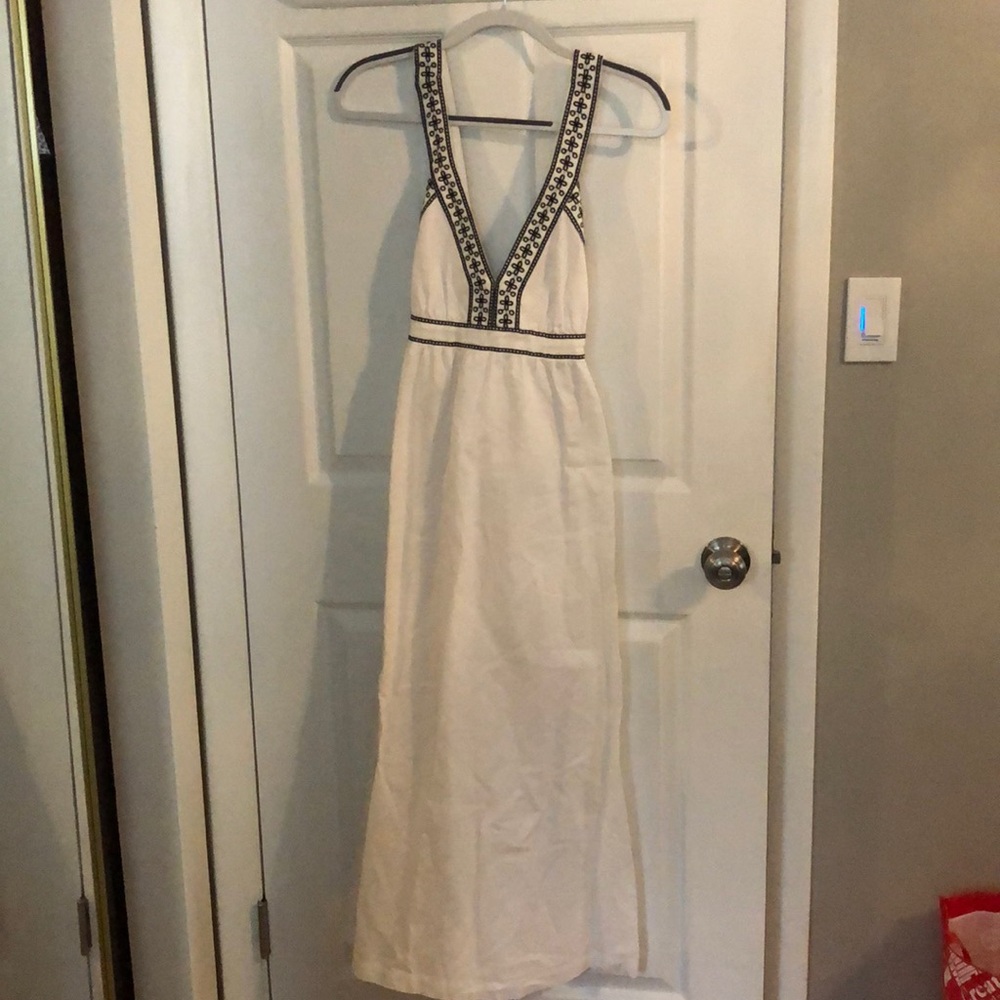Jcrew ankle length linen/cotton dress